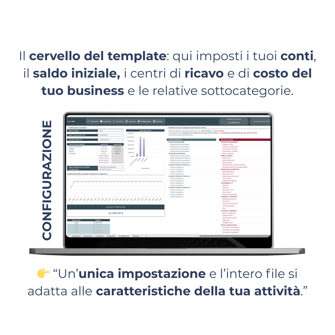 Template Bilancio Aziendale + Configurazione iniziale
