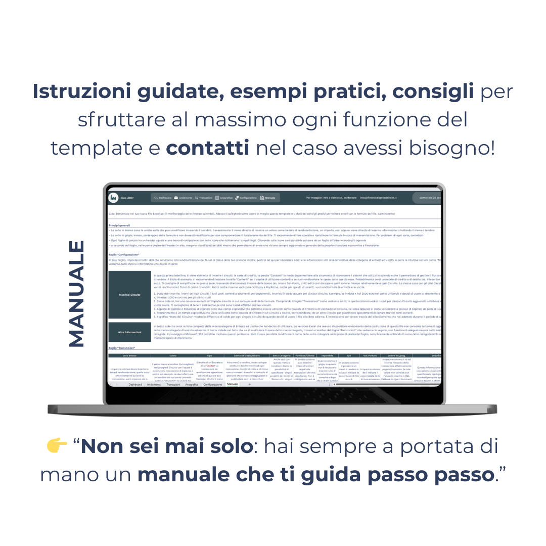 Template Bilancio Aziendale + Configurazione iniziale