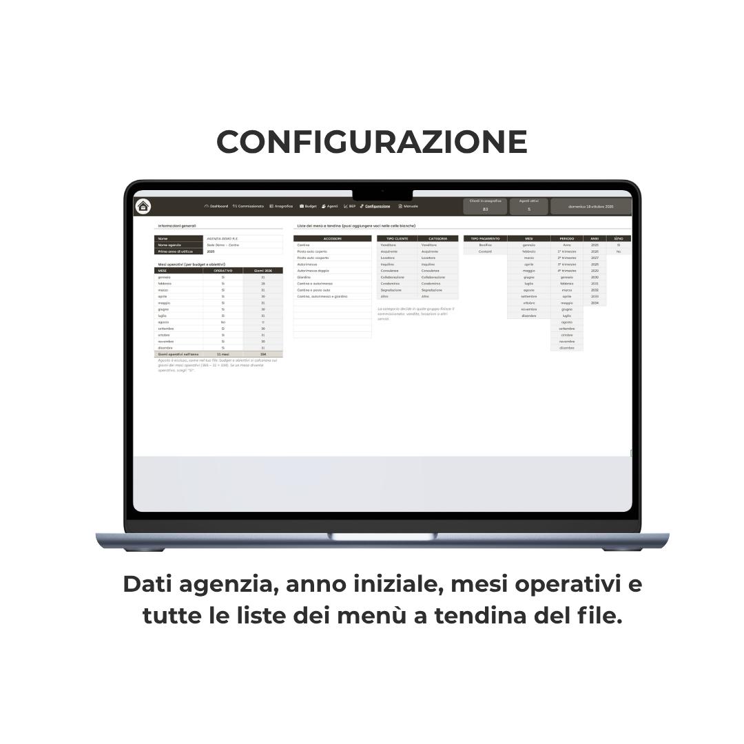 La Mia Agenzia Immobiliare Template Excel