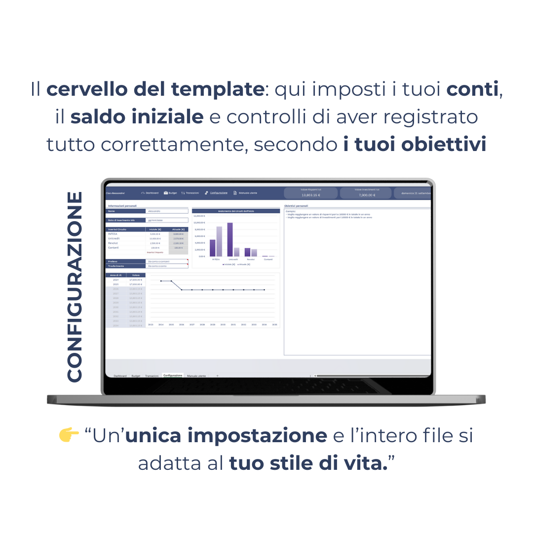 Template Il Mio Bilancio + ebook